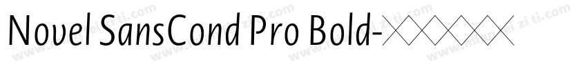 Novel SansCond Pro Bold字体转换